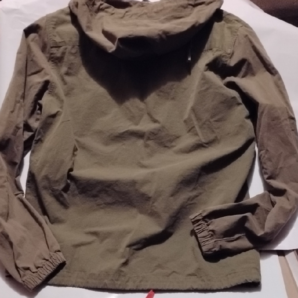 Altru Khaki Hooded Jacket With Pockets - Picture 5 of 9